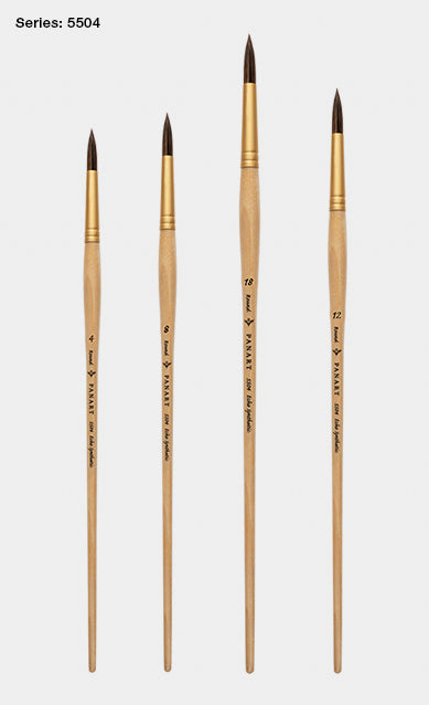 PANART ECHO SYNTHETIC ROUND LH BRUSH PACK 504-24 - Al Masam Stationery LLC