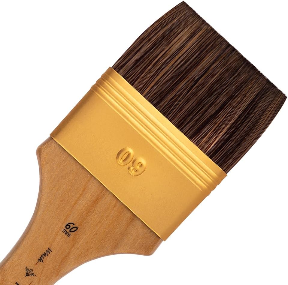 PANART VEGAN SYNTHETIC BRISTLE WASH BRUSH 60MM - Al Masam Stationery LLC -  - 