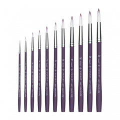 PANART TWO TONE SYNTHETIC SH BRUSH SET R-4,6 F-4,8 - Al Masam Stationery LLC