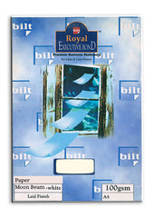 A4 Royal Executive Bond Paper-Moon Beam White (pack of 100) - Al Masam Stationery LLC