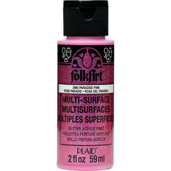 Folkart Multi-Surface Specialty Paint - Glitter Paradise Pink - Al Masam Stationery LLC