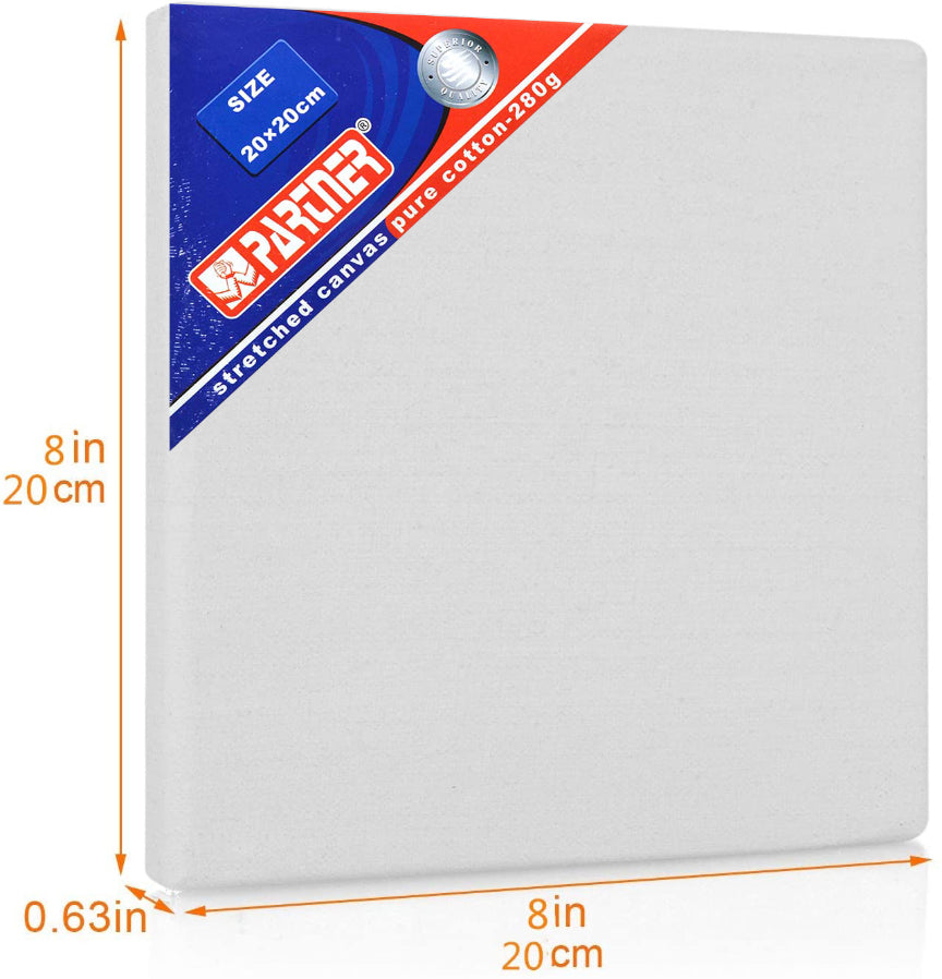 PARTNER STRETCHED CANVAS 280G 20X20CM - Al Masam Stationery LLC Main image