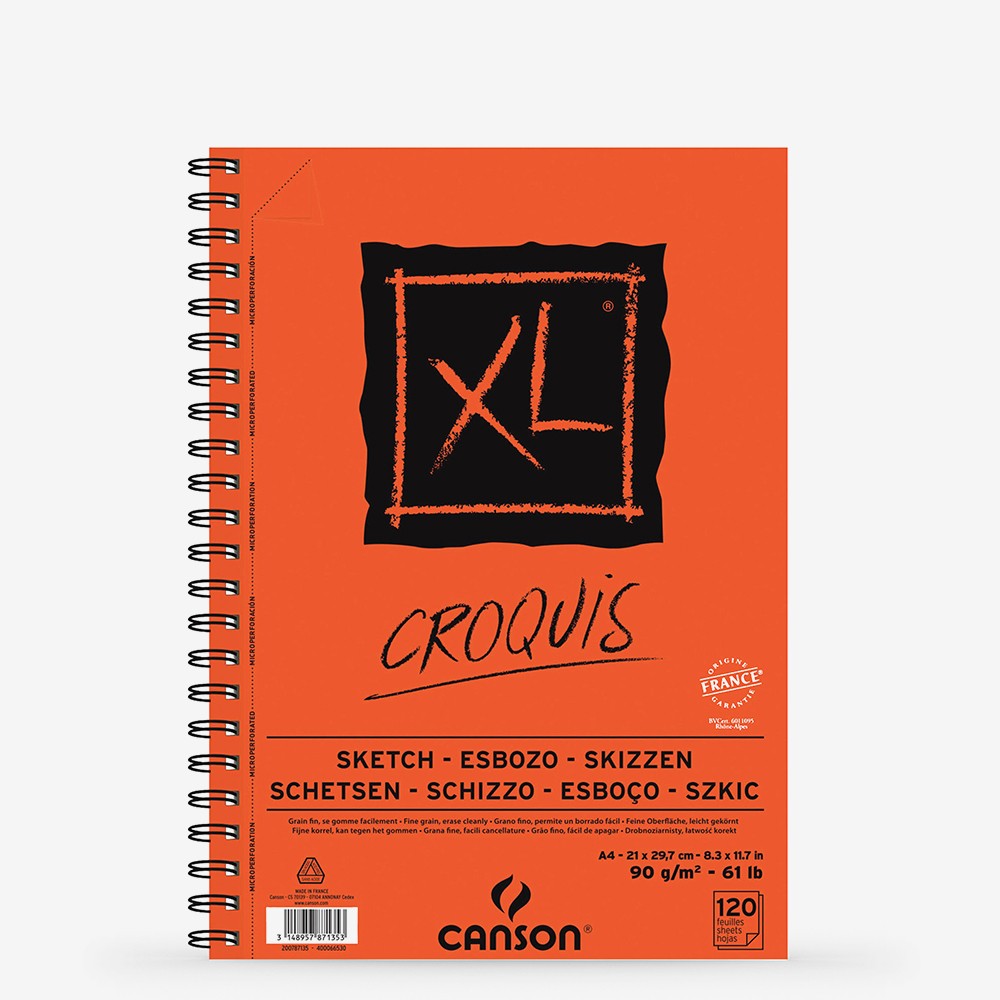 Canson XL Spiral Pad A4 90gsm - Al Masam Stationery LLC Main image