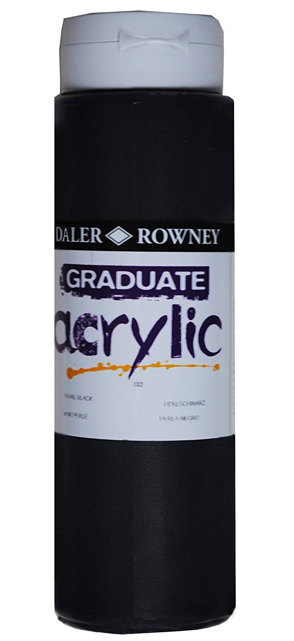 Daler Rowney Graduate Acrylic Color PEARL BLACK - Al Masam Stationery LLC