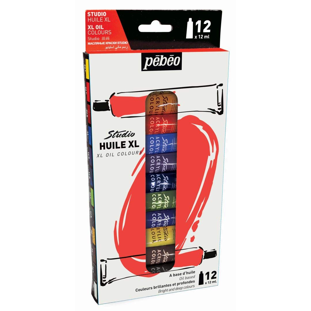 PEBEO 6 XL FINE OIL SET 24T 12ML - Al Masam Stationery LLC Main image