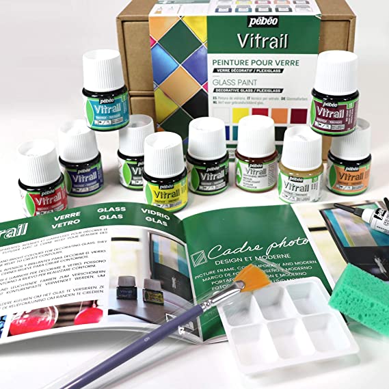 Pebeo VITRAIL Collection Set, Assorted, 45 ml - Al Masam Stationery LLC