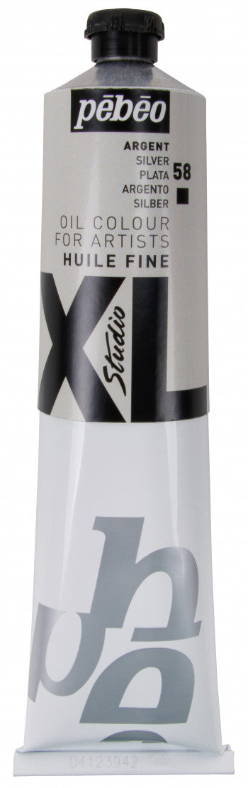 PEBEO XL FINE OIL 200 ML SILVER - Al Masam Stationery LLC Main image