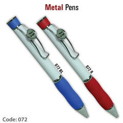 AMS-072 - Metal pen with round area for logo on clip - Al Masam Stationery LLC