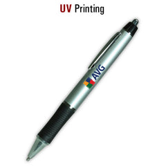 AMS- 085 - Plastic pen with Rubber Grip - Al Masam Stationery LLC