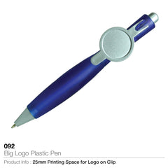 AMS- 092- Big logo plastic pen - Al Masam Stationery LLC