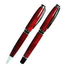 AMS-PN-08 - Metal Pen Maroon Color - Al Masam Stationery LLC