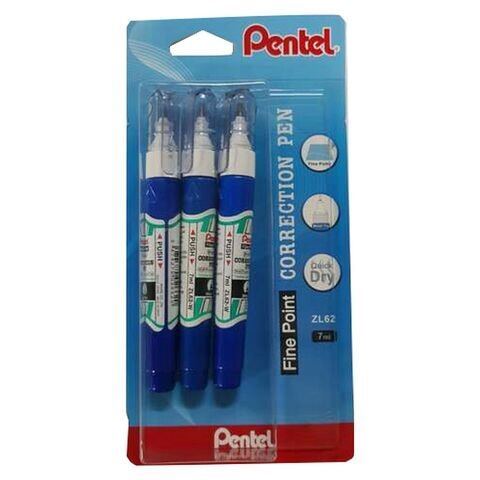 Pentel Correct Correction Pen7ml 3 Pcs - Al Masam Stationery LLC Main image