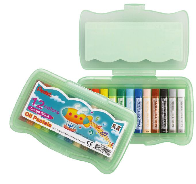 Pentel GHTP Oil Pastel - (12 Pcs) - Al Masam Stationery LLC