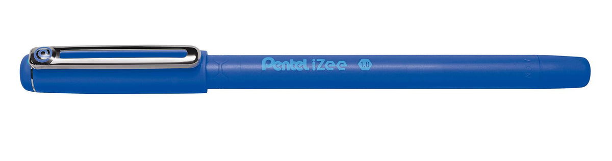 Pental Izee Retractable Ball Point Pen 0.1mm Blue - Al Masam Stationery LLC Main image