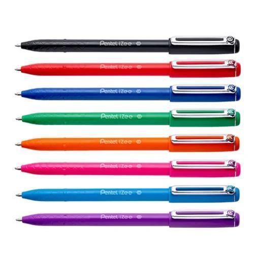 Pental Izee Retractable Ball Point Pen 0.1mm Orange - Al Masam Stationery LLC Main image