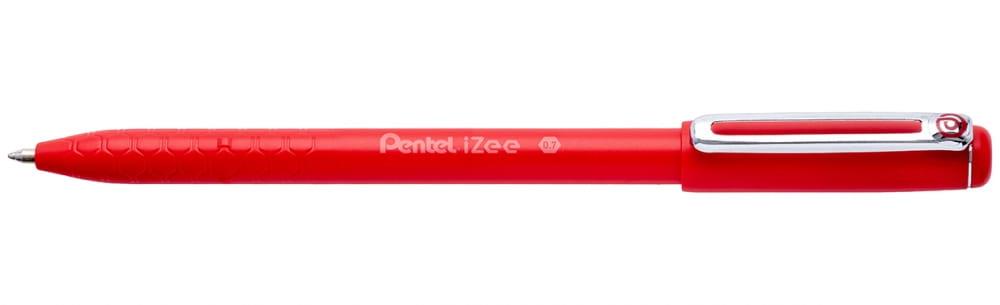 Pental Izee Retractable Ball Point Pen 0.7mm Red - Al Masam Stationery LLC Main image