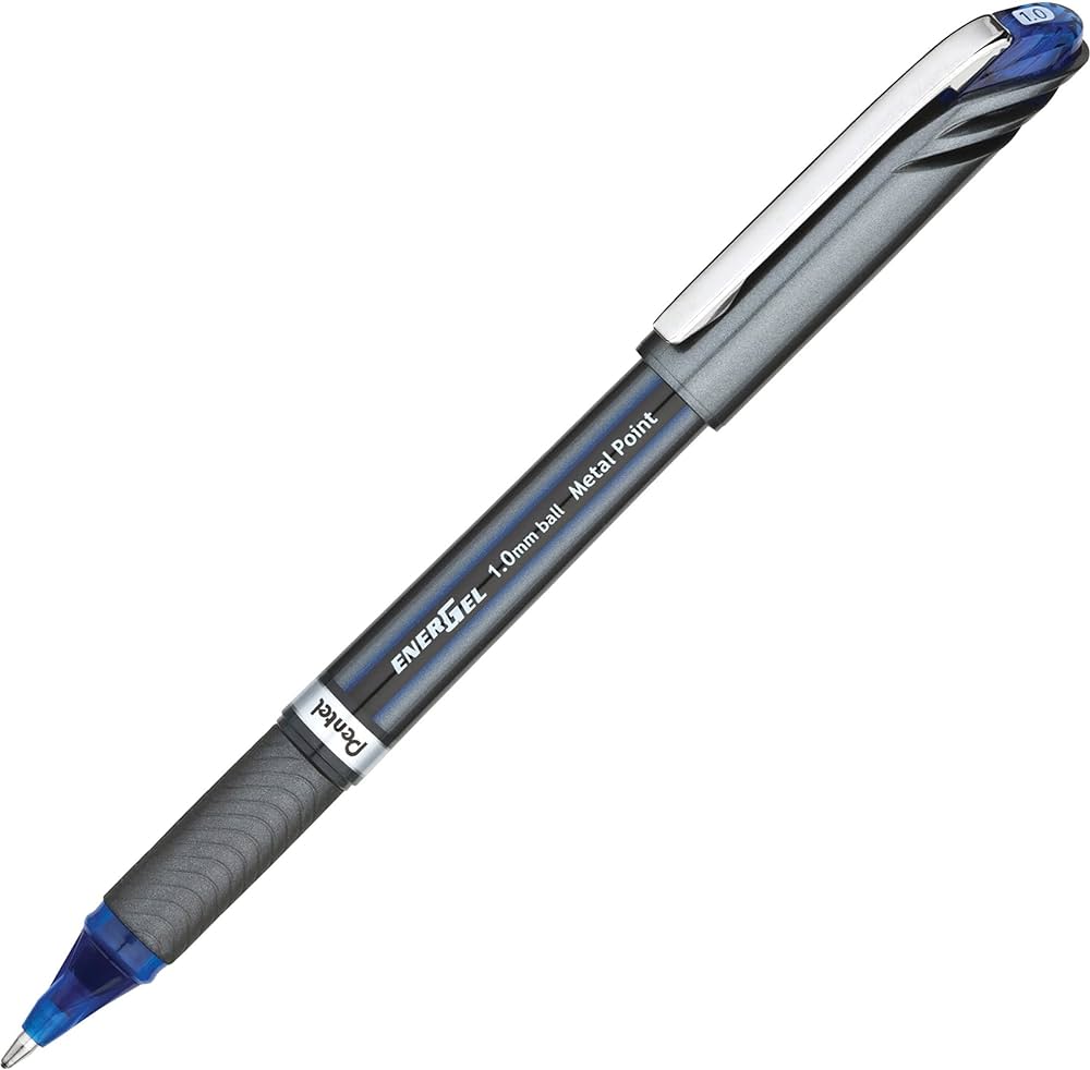 Pentel 1.0 mm Energel Roller Pen Blue & Black - Al Masam Stationery LLC Main image