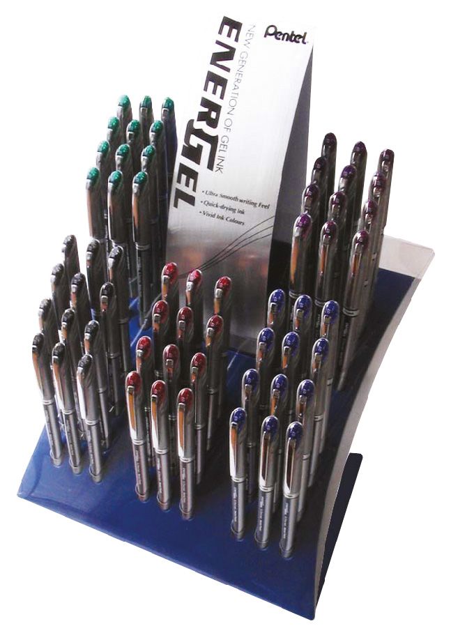 Pentel BL27 Energel Roller Pen Metal Tip 0.7 Display of 60 Pcs - Al Masam Stationery LLC Main image
