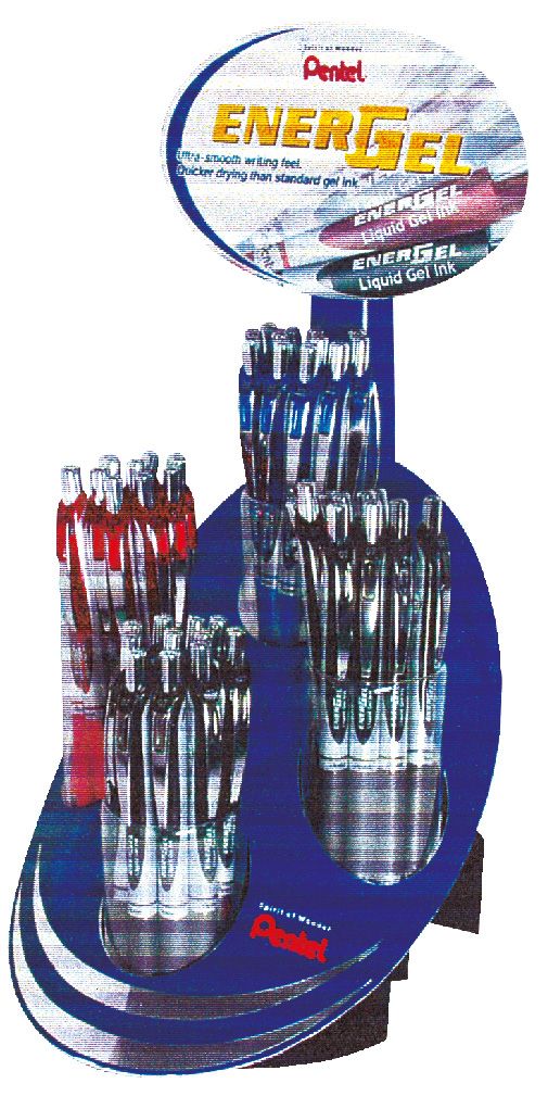 Pentel BL77 Energel Retractable Roller Pen 0.7mm Display of 48 Pcs - Al Masam Stationery LLC Main image