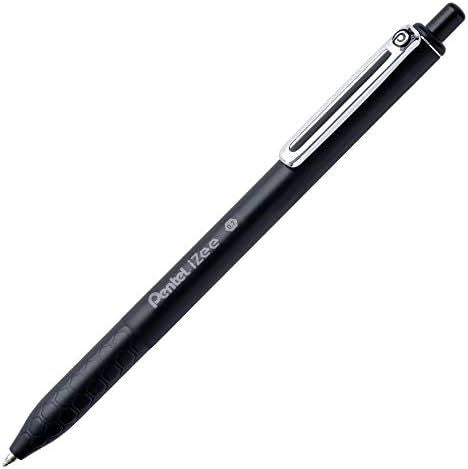 Pentel BX467-A Izee Retractable Ball Point Pen 0.7mm Black - Al Masam Stationery LLC Main image