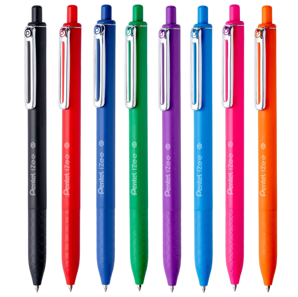 Pentel BX467-B Izee Retractable Ball Point Pen 0.7mm Red - Al Masam Stationery LLC Main image