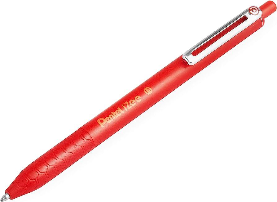 Pentel BX470-B Izee Med Retractable Ball Point Pen 0.1mm Red - Al Masam Stationery LLC Main image