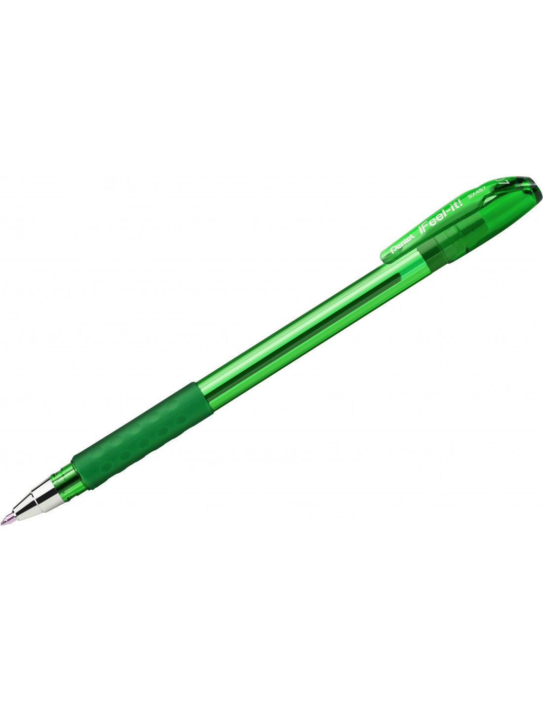 Pentel BX487-A Feel It Retractable Ball Point Pen 0.7mm Green - Al Masam Stationery LLC Main image