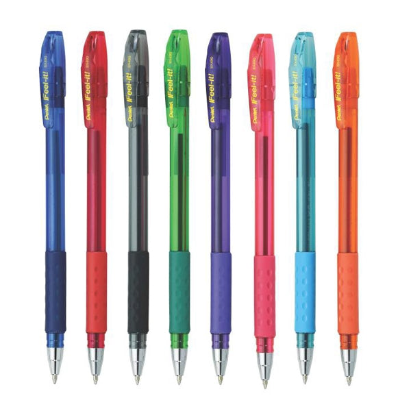 Pentel BX490-A Feel It Med Retractable Ball Point Pen 1.0mm Orange - Al Masam Stationery LLC Main image
