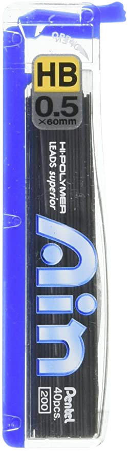 Pentel C255 AIN Lead 0.5mm Hi Polymer - (PE-C255-HB-02) - Al Masam Stationery LLC Main image