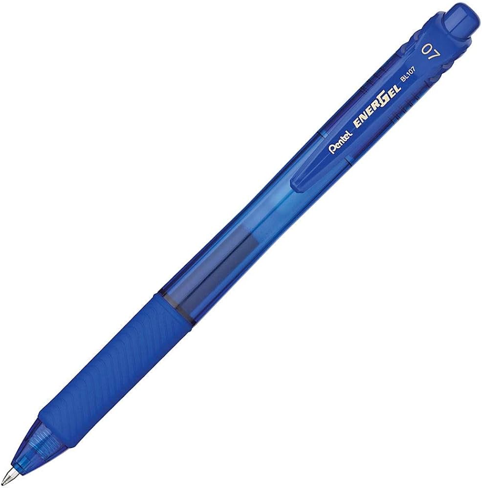 Pentel Energel-X Metal Tip 0.7mm Blue & Black Pack - Al Masam Stationery LLC Main image