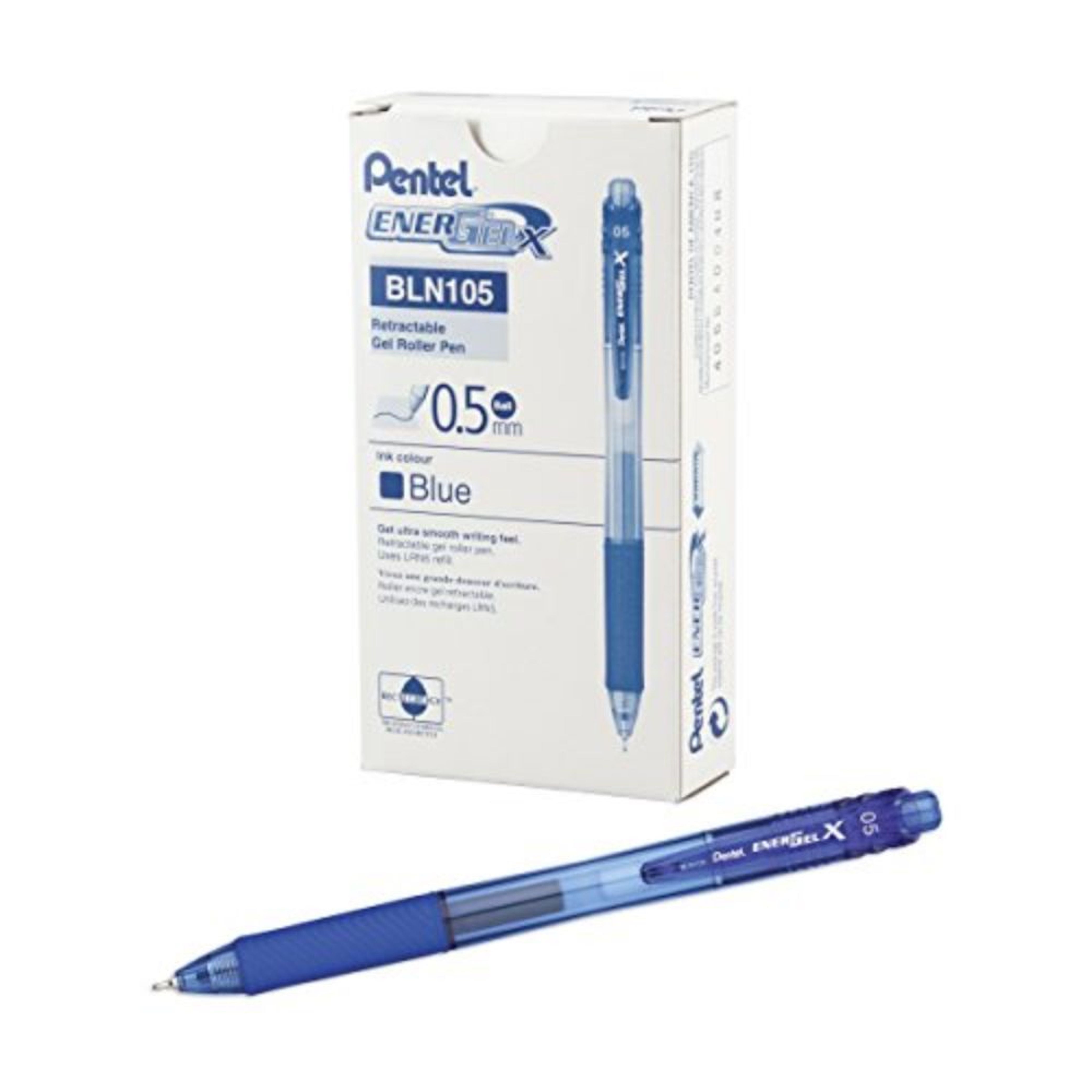Pentel Energel-X Metal Tip Pen 0.5 mm Blue Secondary image