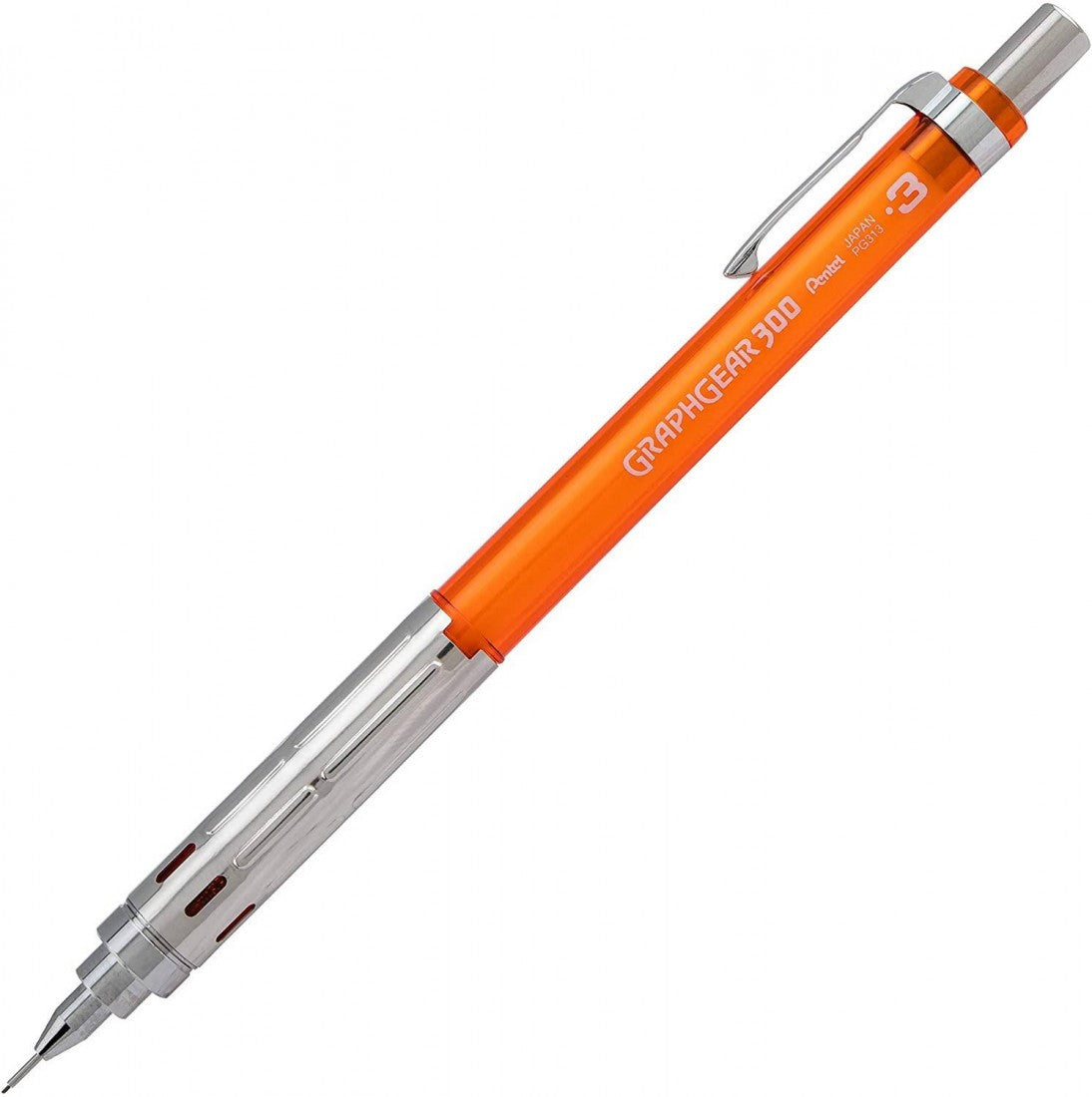 Pentel Graph Mechanical Pencil 0.3mm Orange - Al Masam Stationery LLC Main image
