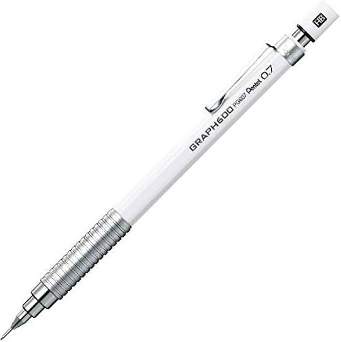 Pentel M.Pencil Graph 600 0.7mm White - Al Masam Stationery LLC