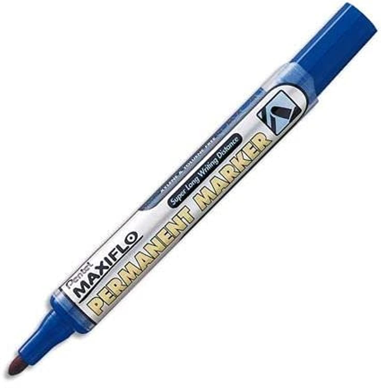 Pentel Maxiflo Permanent Bullet Tip Blue - Al Masam Stationery LLC Main image