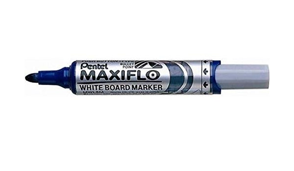 Pentel Maxiflo White Board Marker Bullet Tip Blue - Al Masam Stationery LLC Main image