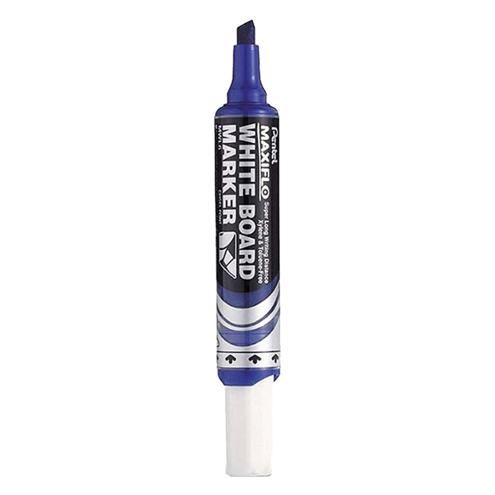 Pentel Maxiflo White Board Marker Chisel Tip Blue - Al Masam Stationery LLC Main image