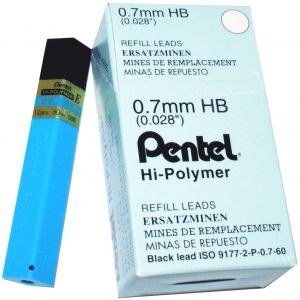Pentel Mech. Pencil Leads 0.7mm HB Hi Polymer - Al Masam Stationery LLC Main image