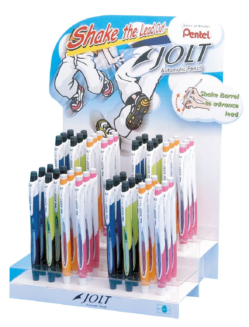 Pentel Mechanical Pencil JOLT 0.7mm Display of 48 Pcs - Al Masam Stationery LLC Main image