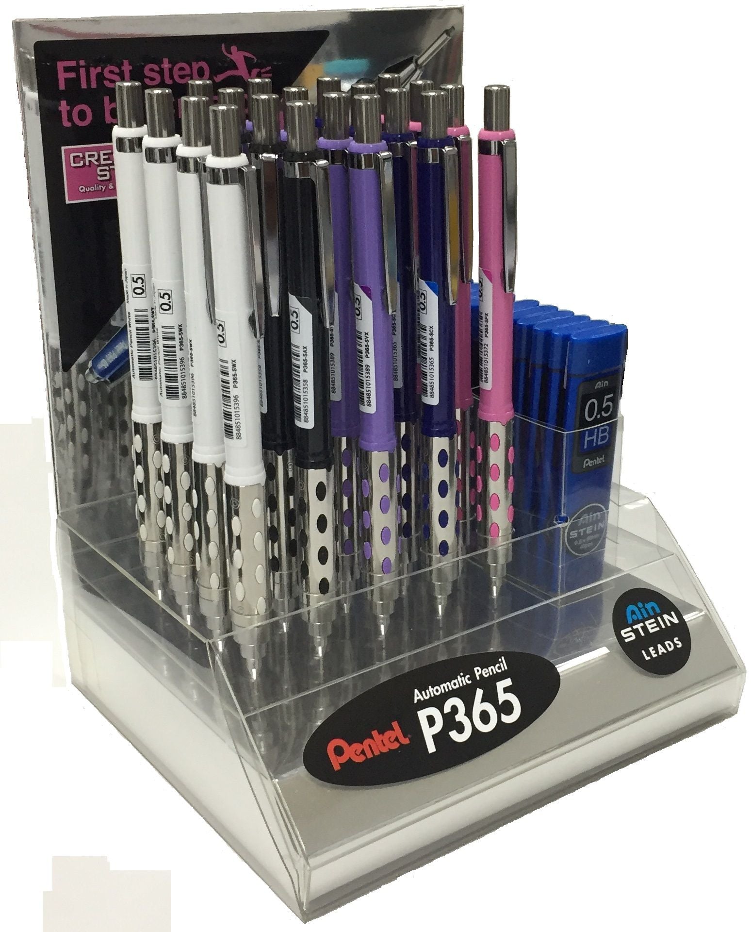 Pentel P365S Mechanical Pencil M.Cushi 0.5mm Display of 30 Pcs - Al Masam Stationery LLC Main image