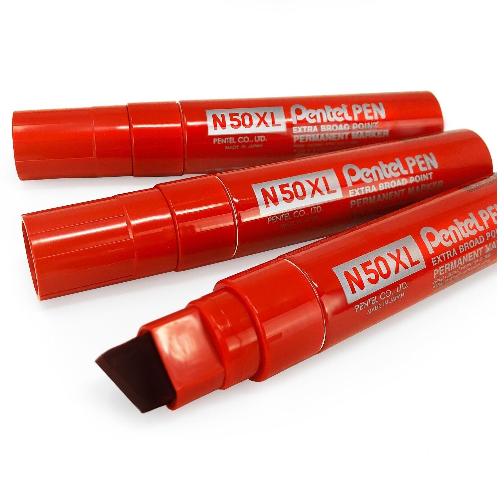 Pentel Permanent Marker Red 6 Pcs Box - Al Masam Stationery LLC Main image