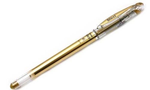 Pentel Slicci Metallic Roller Gel Pen Green 0.8 mm Green - Al Masam Stationery LLC Main image
