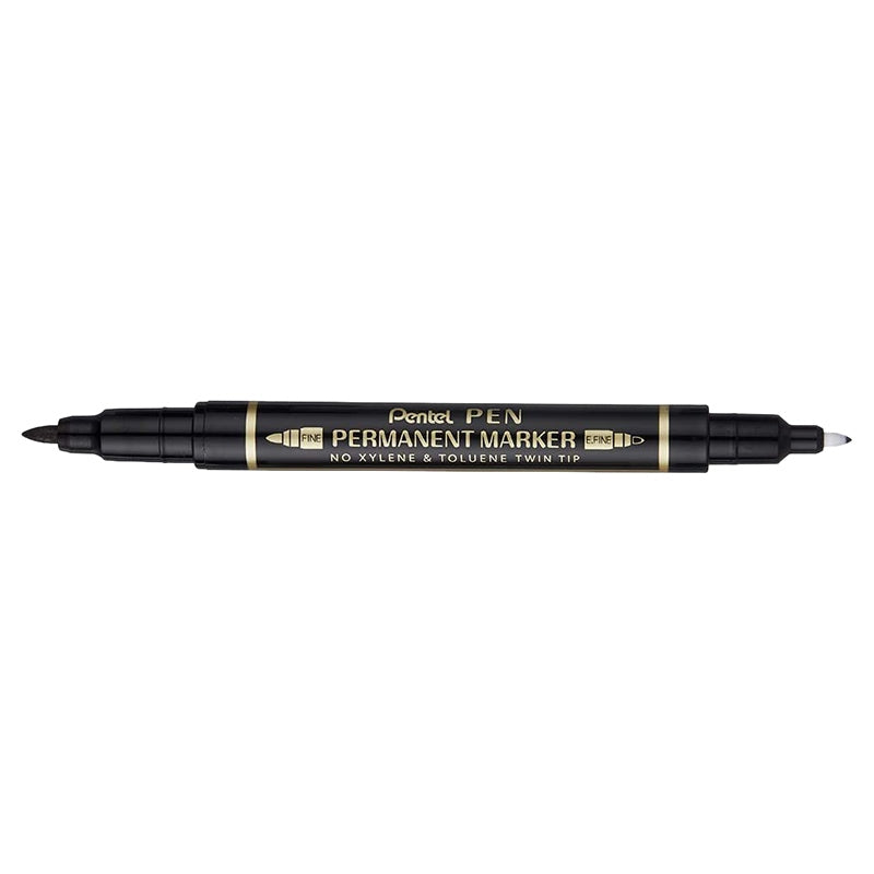 Pentel Twin Tip Marker Blue & Black Pack - Al Masam Stationery LLC Main image