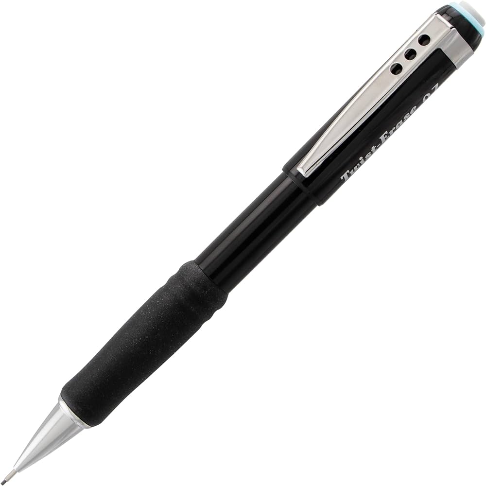 Pentel Twister Click 100 HB Mechanical Pencil Black 0.5mm - Al Masam Stationery LLC Main image