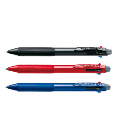 Pentel Vicuna 3 Colors Ballpoint 0.7mm and Mech.Pencil 0.5mm - Al Masam Stationery LLC Main image