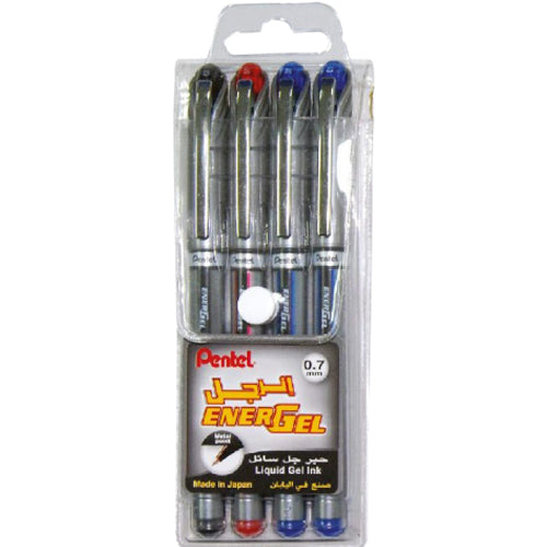Pentel BL27 Energel Roller Pen Metal Tip 0.7mm - (Pack of 4) - Al Masam Stationery LLC Main image