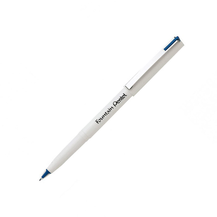 Pentel JM20W Fountain Pen Stylo White Barrel With Blue Ink - Al Masam Stationery LLC