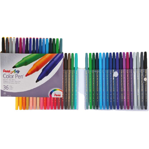 Pentel S360 Color Pens Fibre Tip - (Pack of 36) - Al Masam Stationery LLC Main image