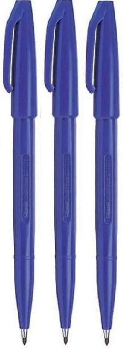 Pentel S520 Sign Pen Fibre Tip 2mm - Blue - Al Masam Stationery LLC Main image