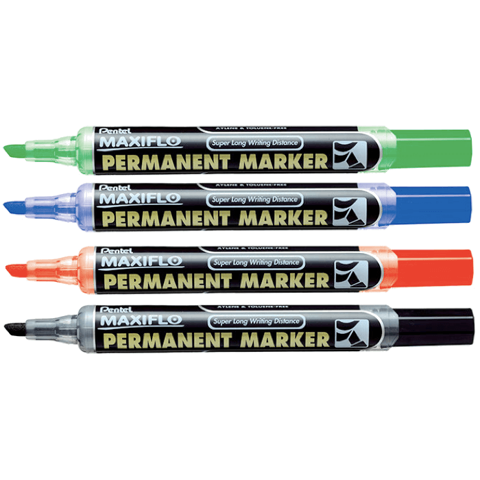 Pentel NLF60 Maxiflo Permanent Marker Chisel Tip - Al Masam Stationery LLC Main image