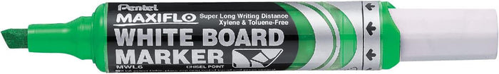 Pentel MWL6 Maxiflow White Board Marker Chisel Tip - Green - Al Masam Stationery LLC